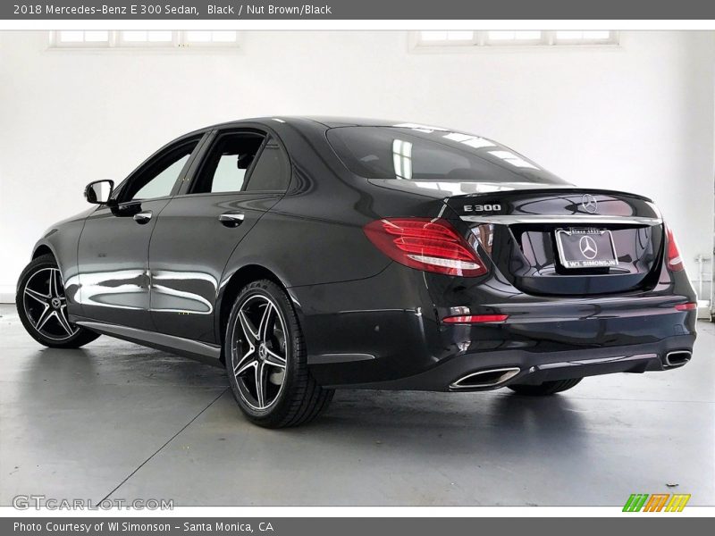 Black / Nut Brown/Black 2018 Mercedes-Benz E 300 Sedan