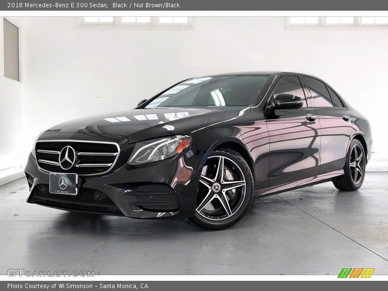 Black / Nut Brown/Black 2018 Mercedes-Benz E 300 Sedan