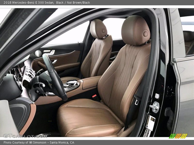 Black / Nut Brown/Black 2018 Mercedes-Benz E 300 Sedan