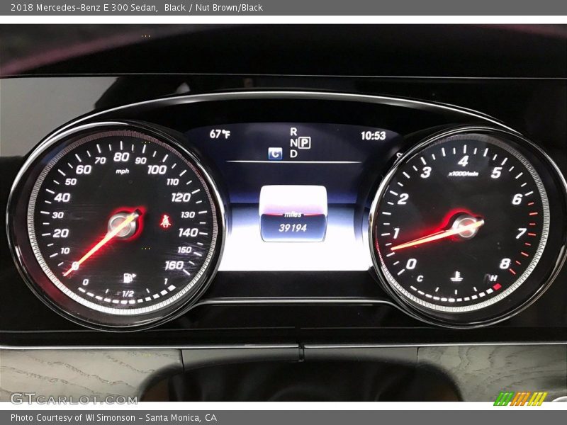 Black / Nut Brown/Black 2018 Mercedes-Benz E 300 Sedan