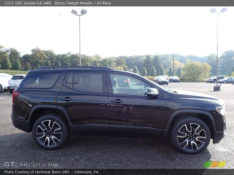 Ebony Twilight Metallic / Jet Black 2021 GMC Acadia SLE AWD