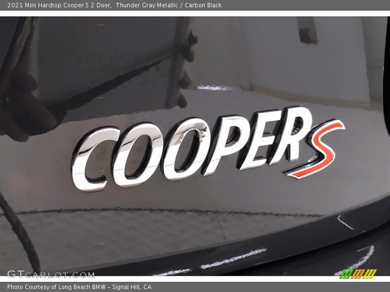 Thunder Gray Metallic / Carbon Black 2021 Mini Hardtop Cooper S 2 Door