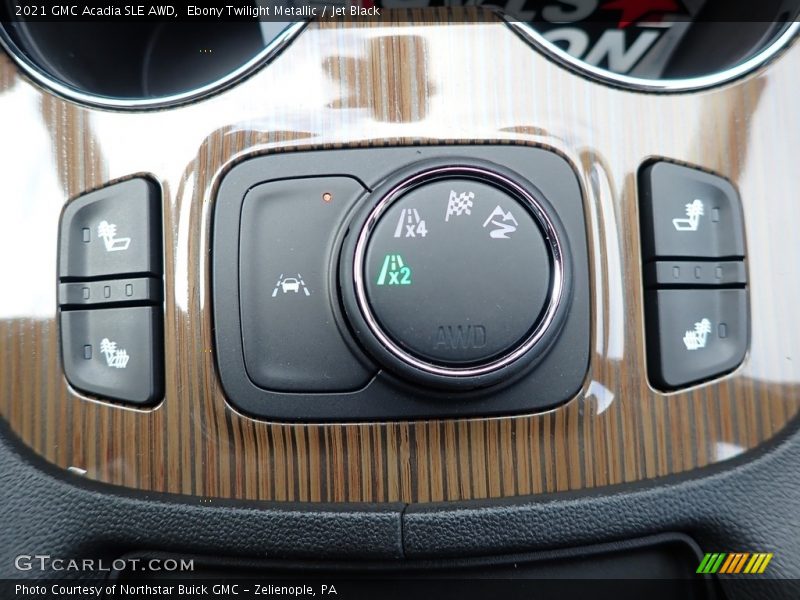 Controls of 2021 Acadia SLE AWD