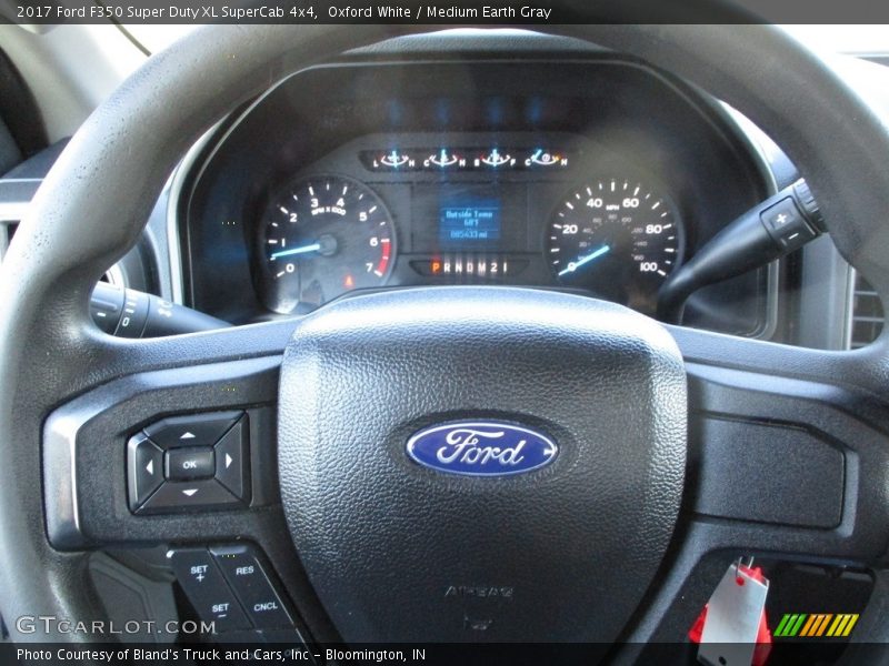 Oxford White / Medium Earth Gray 2017 Ford F350 Super Duty XL SuperCab 4x4