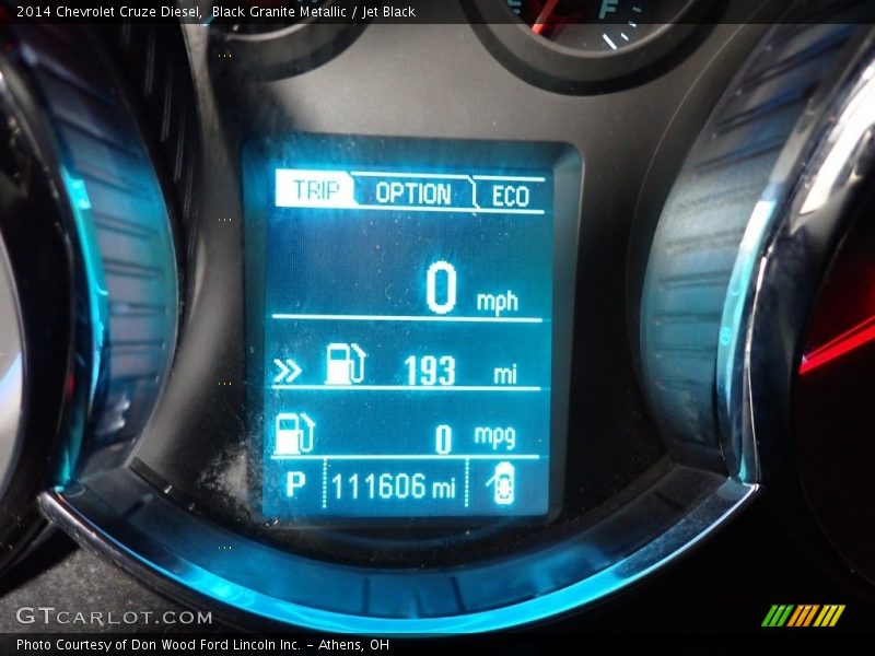 Black Granite Metallic / Jet Black 2014 Chevrolet Cruze Diesel