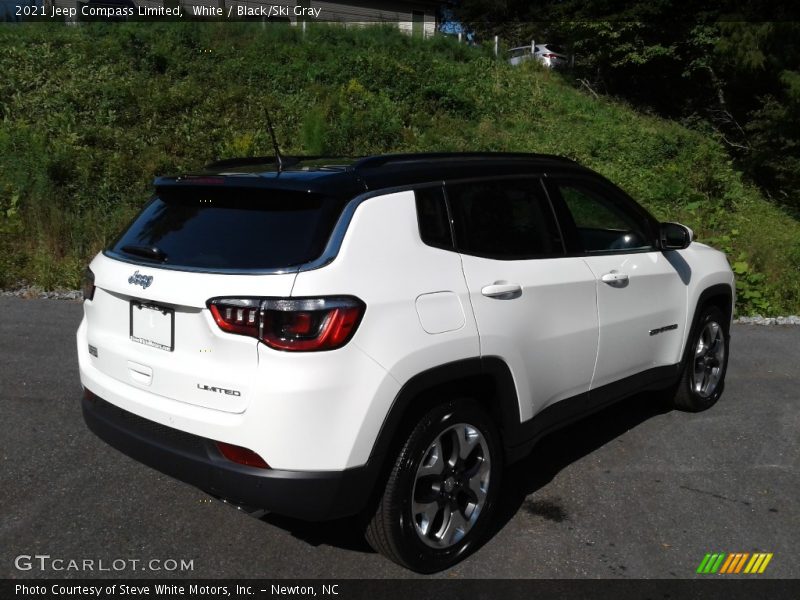 White / Black/Ski Gray 2021 Jeep Compass Limited