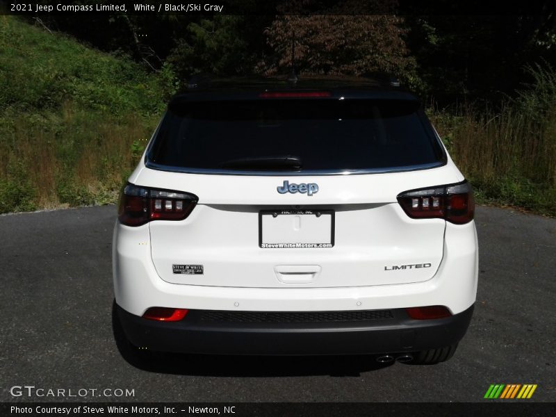 White / Black/Ski Gray 2021 Jeep Compass Limited