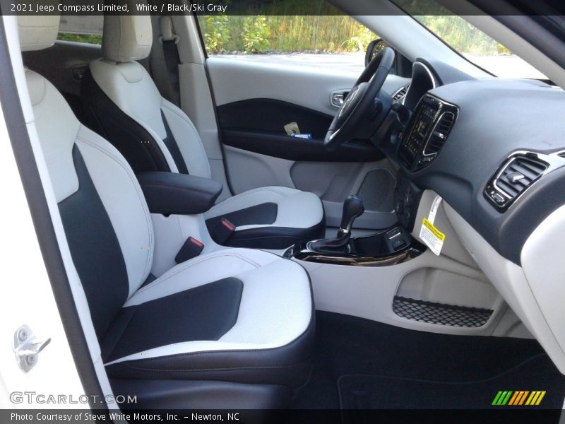 White / Black/Ski Gray 2021 Jeep Compass Limited