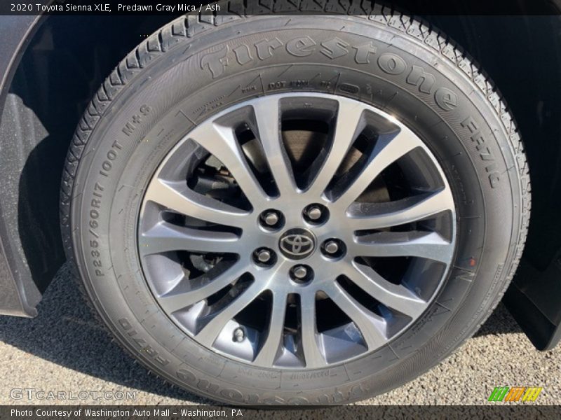 Predawn Gray Mica / Ash 2020 Toyota Sienna XLE