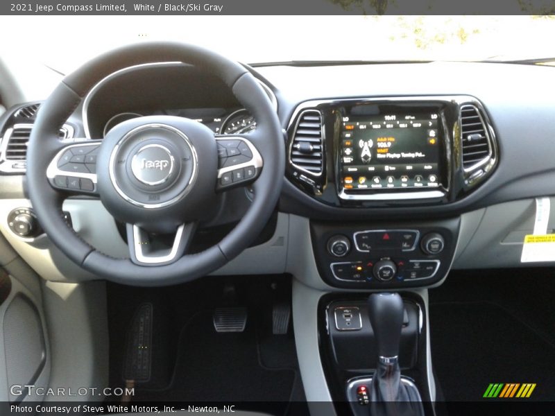 White / Black/Ski Gray 2021 Jeep Compass Limited