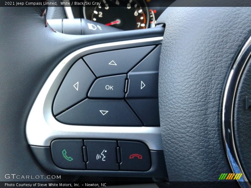 White / Black/Ski Gray 2021 Jeep Compass Limited