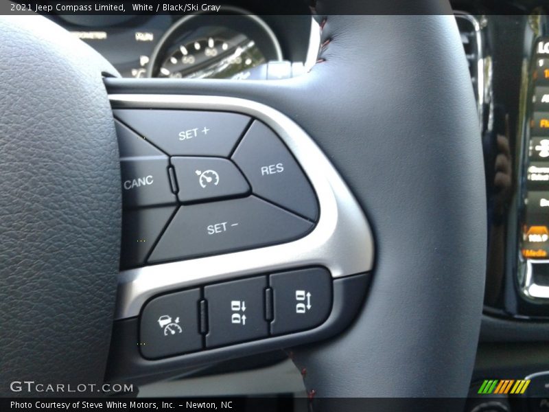 White / Black/Ski Gray 2021 Jeep Compass Limited