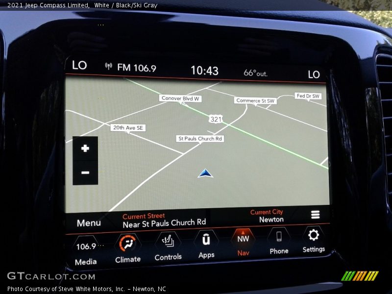 White / Black/Ski Gray 2021 Jeep Compass Limited