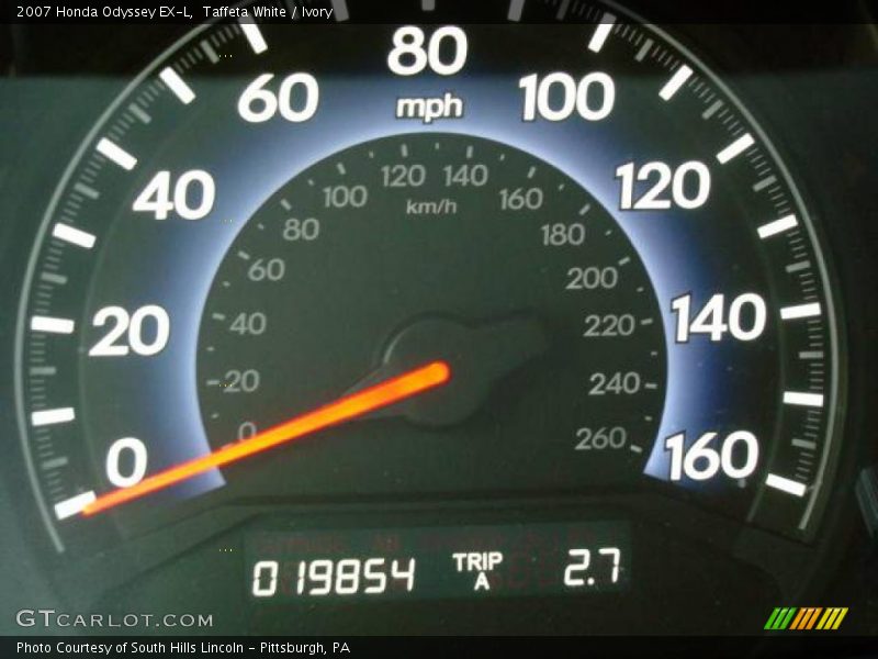 Taffeta White / Ivory 2007 Honda Odyssey EX-L