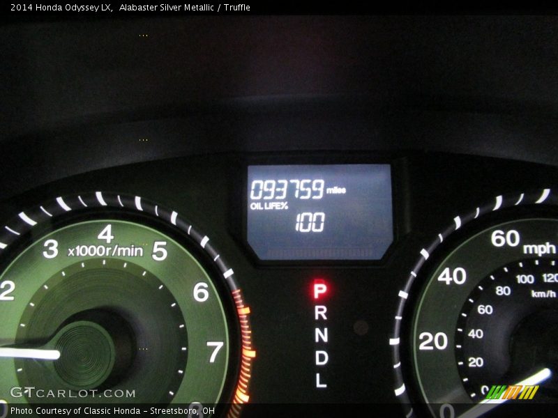 Alabaster Silver Metallic / Truffle 2014 Honda Odyssey LX