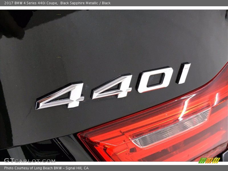 Black Sapphire Metallic / Black 2017 BMW 4 Series 440i Coupe