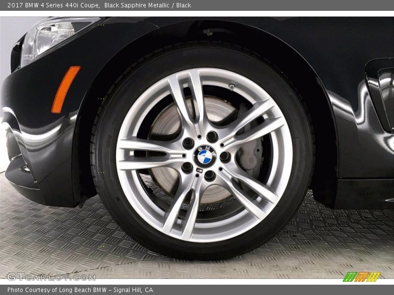 Black Sapphire Metallic / Black 2017 BMW 4 Series 440i Coupe