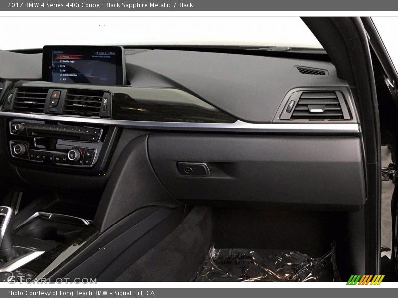 Black Sapphire Metallic / Black 2017 BMW 4 Series 440i Coupe
