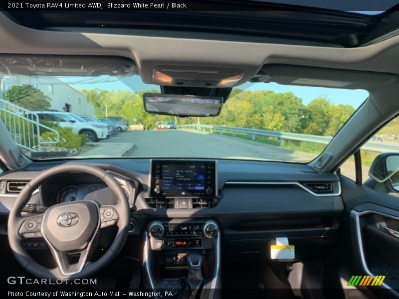 Blizzard White Pearl / Black 2021 Toyota RAV4 Limited AWD