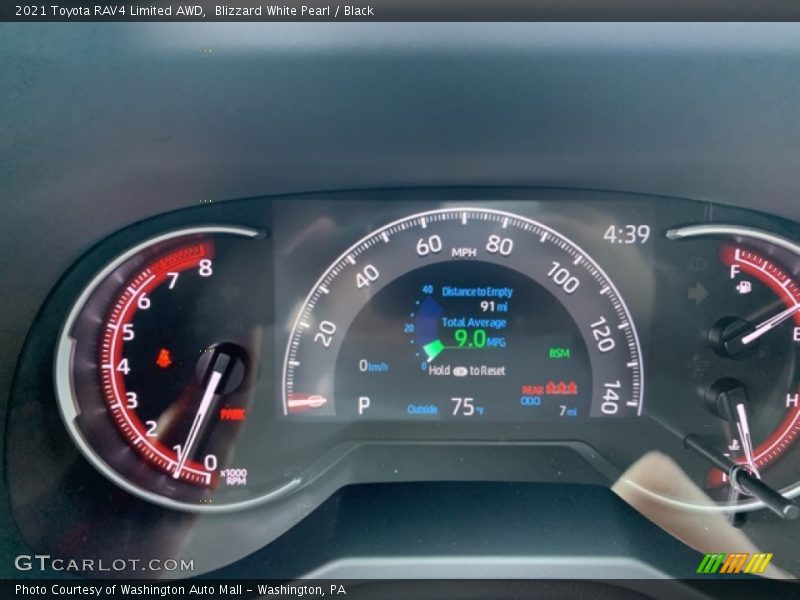 Blizzard White Pearl / Black 2021 Toyota RAV4 Limited AWD