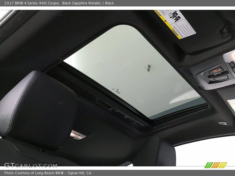 Black Sapphire Metallic / Black 2017 BMW 4 Series 440i Coupe