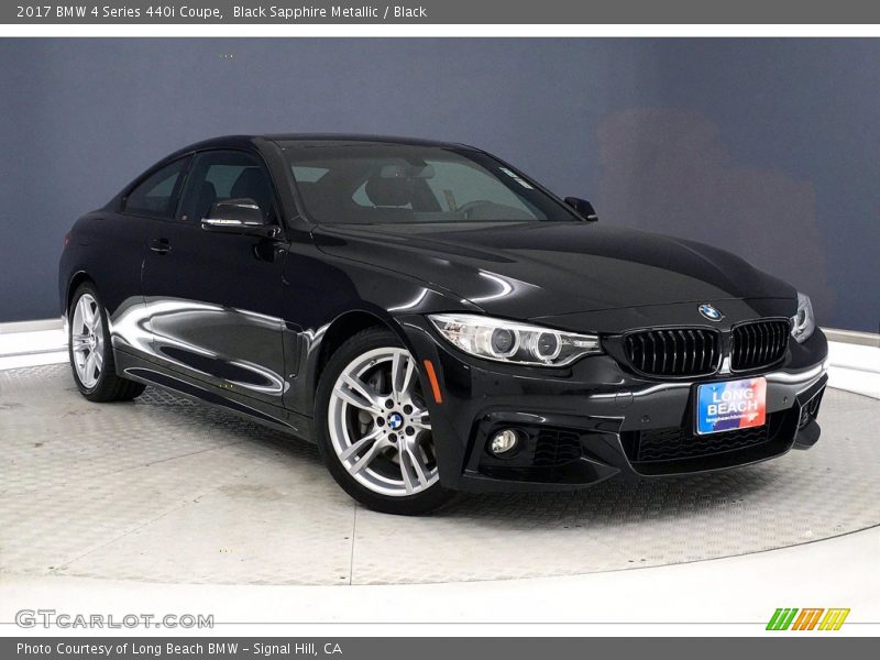 Black Sapphire Metallic / Black 2017 BMW 4 Series 440i Coupe