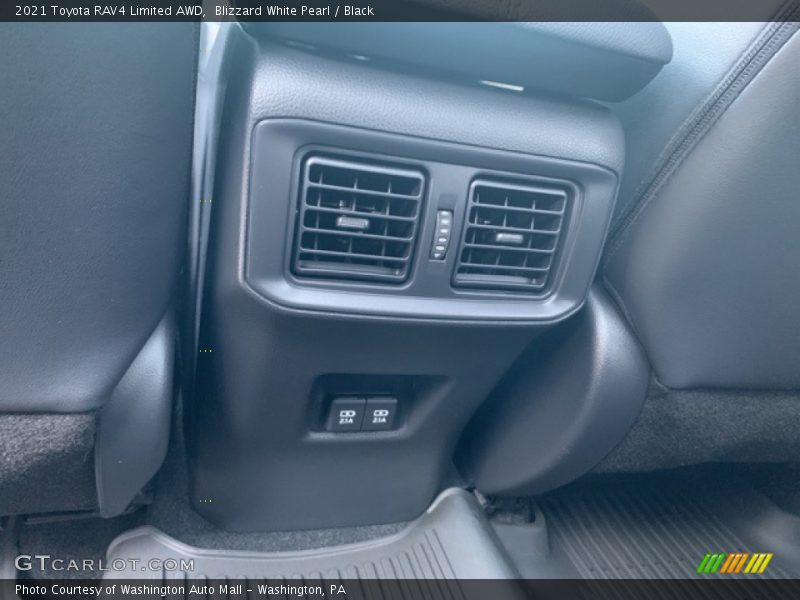 Blizzard White Pearl / Black 2021 Toyota RAV4 Limited AWD