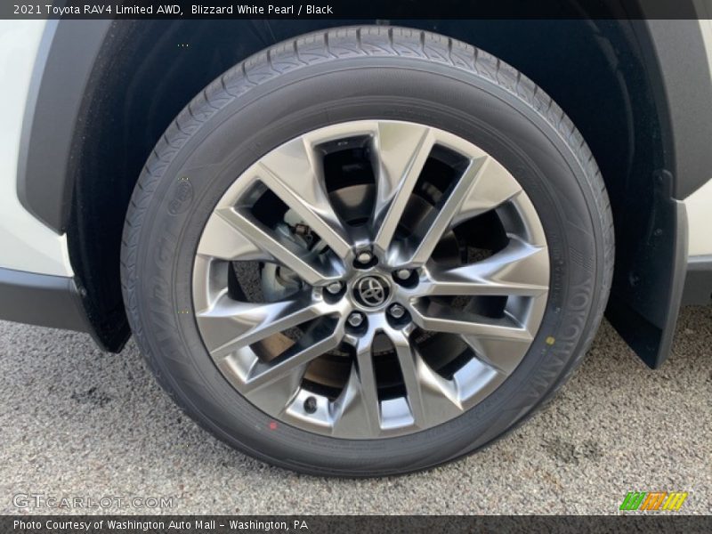 Blizzard White Pearl / Black 2021 Toyota RAV4 Limited AWD
