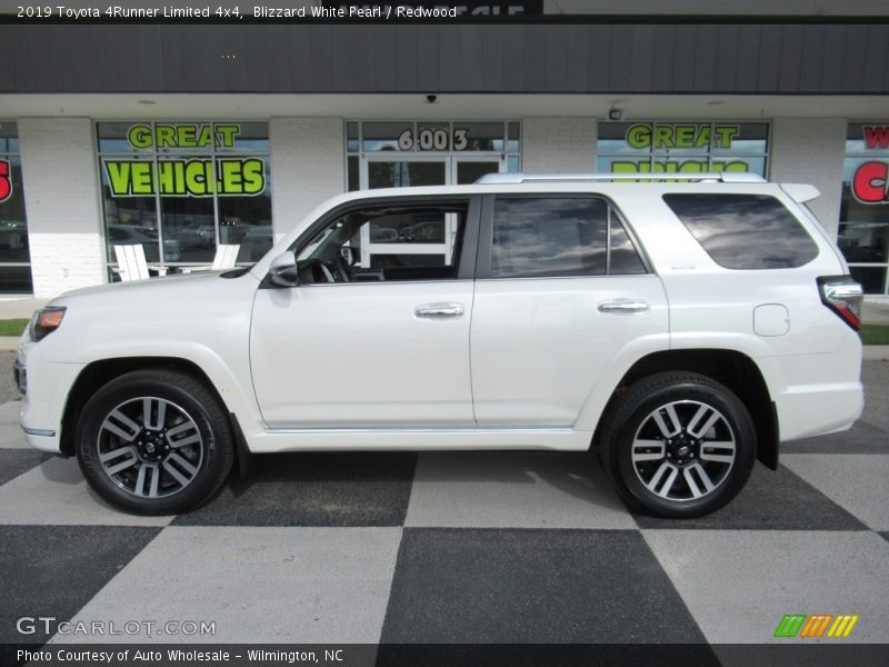Blizzard White Pearl / Redwood 2019 Toyota 4Runner Limited 4x4