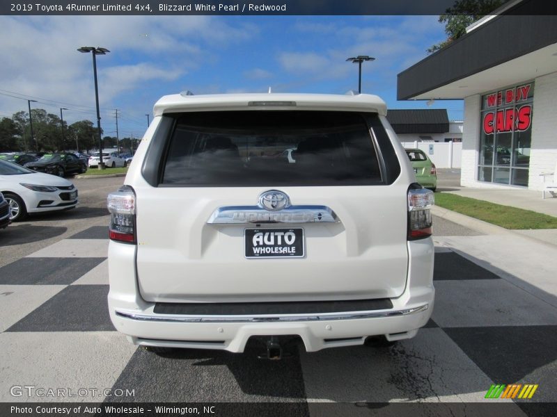 Blizzard White Pearl / Redwood 2019 Toyota 4Runner Limited 4x4