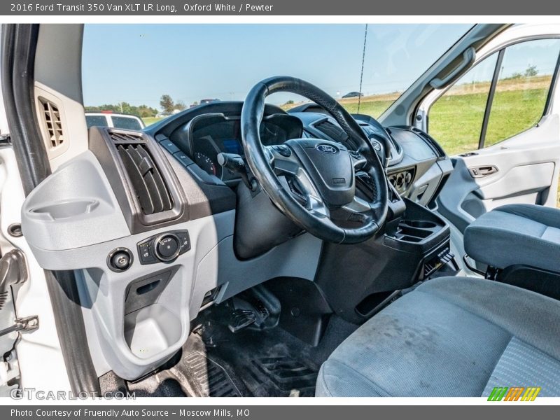 Oxford White / Pewter 2016 Ford Transit 350 Van XLT LR Long