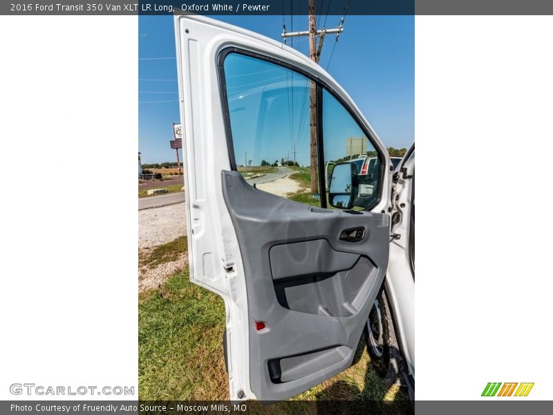 Oxford White / Pewter 2016 Ford Transit 350 Van XLT LR Long