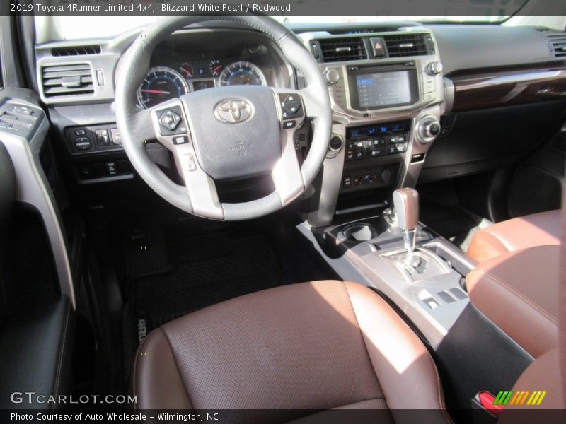 Blizzard White Pearl / Redwood 2019 Toyota 4Runner Limited 4x4