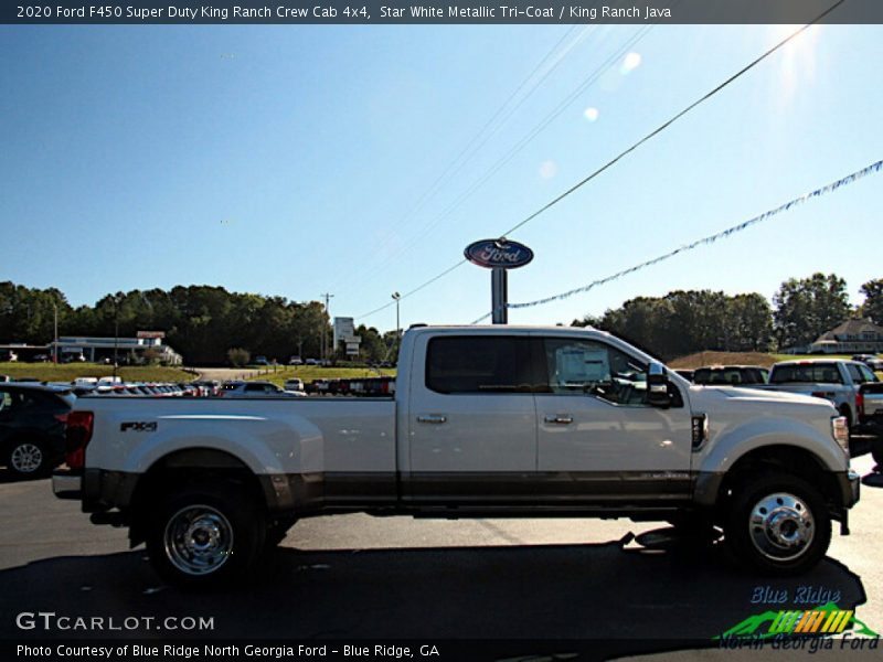Star White Metallic Tri-Coat / King Ranch Java 2020 Ford F450 Super Duty King Ranch Crew Cab 4x4