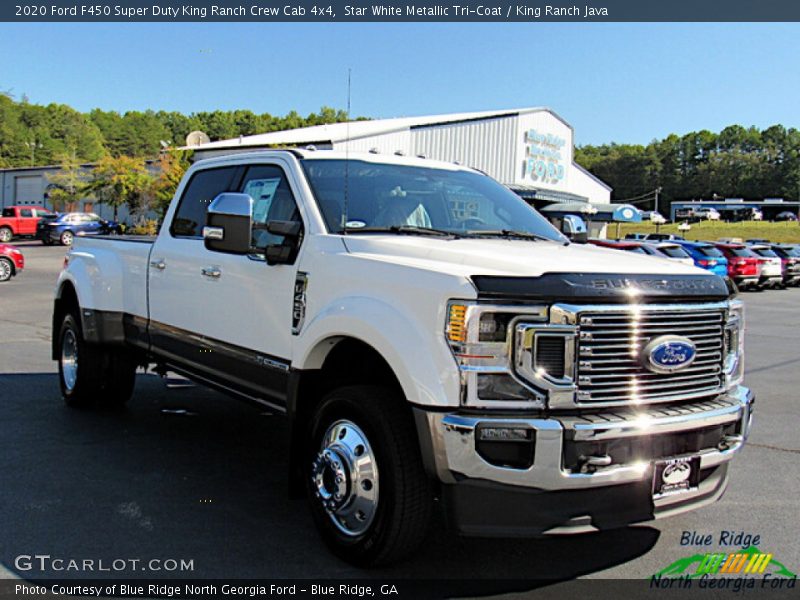 Star White Metallic Tri-Coat / King Ranch Java 2020 Ford F450 Super Duty King Ranch Crew Cab 4x4