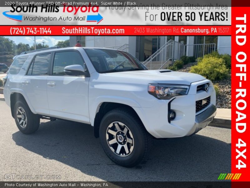 Super White / Black 2020 Toyota 4Runner TRD Off-Road Premium 4x4