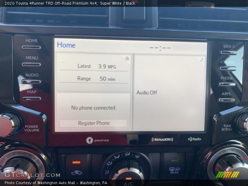 Super White / Black 2020 Toyota 4Runner TRD Off-Road Premium 4x4