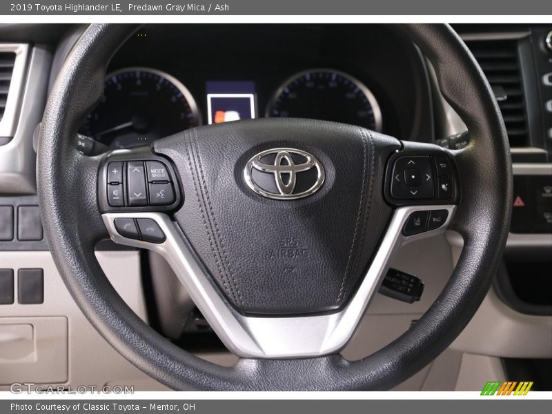 Predawn Gray Mica / Ash 2019 Toyota Highlander LE