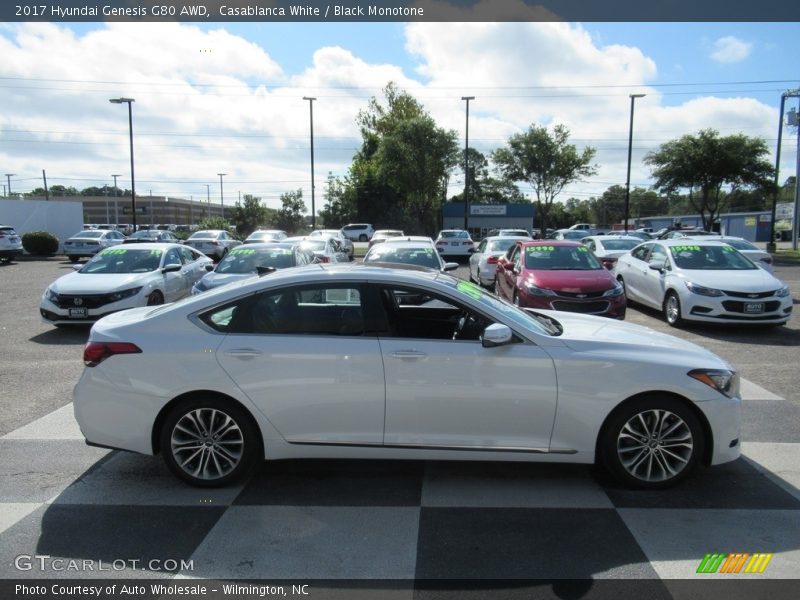 Casablanca White / Black Monotone 2017 Hyundai Genesis G80 AWD