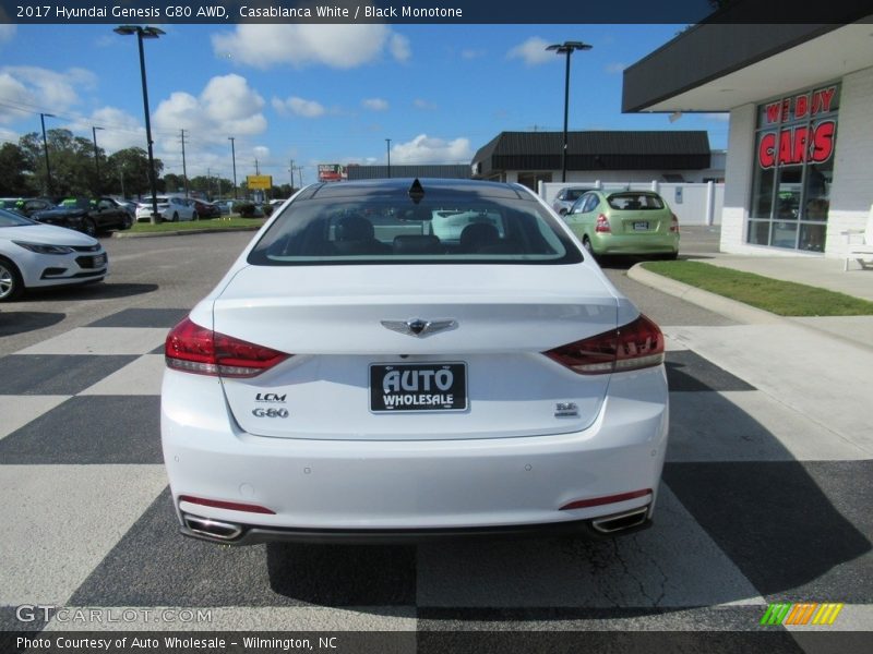 Casablanca White / Black Monotone 2017 Hyundai Genesis G80 AWD