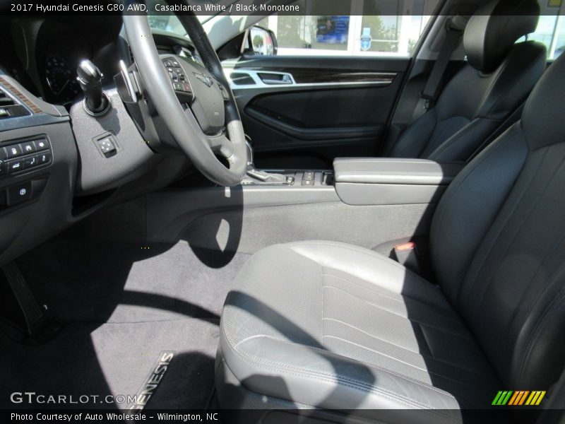 Casablanca White / Black Monotone 2017 Hyundai Genesis G80 AWD