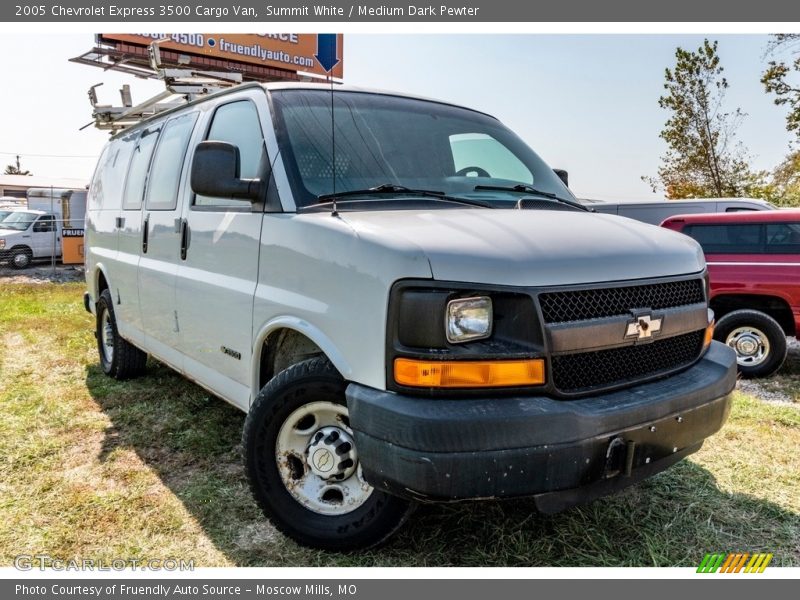 Summit White / Medium Dark Pewter 2005 Chevrolet Express 3500 Cargo Van