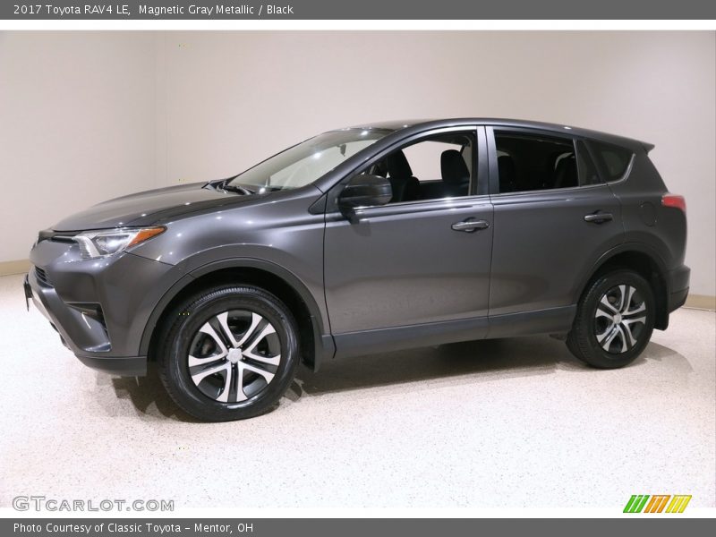 Magnetic Gray Metallic / Black 2017 Toyota RAV4 LE