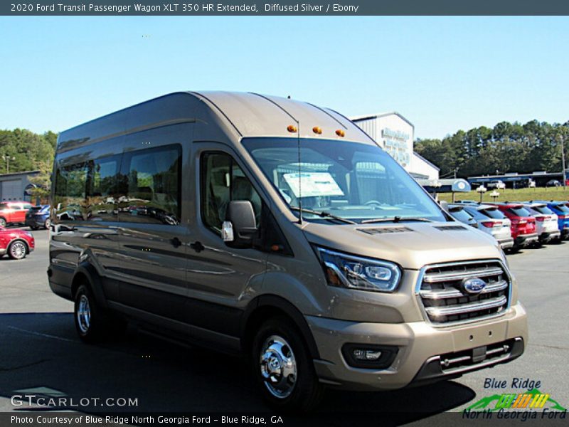 Diffused Silver / Ebony 2020 Ford Transit Passenger Wagon XLT 350 HR Extended