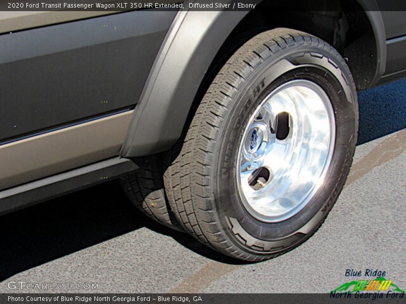Diffused Silver / Ebony 2020 Ford Transit Passenger Wagon XLT 350 HR Extended