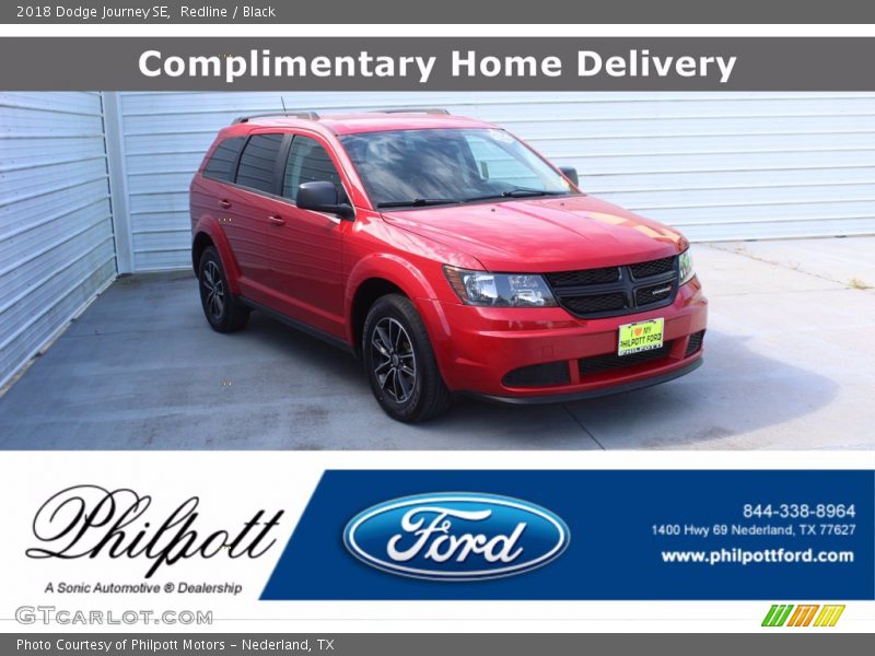 Redline / Black 2018 Dodge Journey SE
