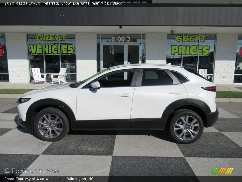 Snowflake White Pearl Mica / Black 2020 Mazda CX-30 Preferred