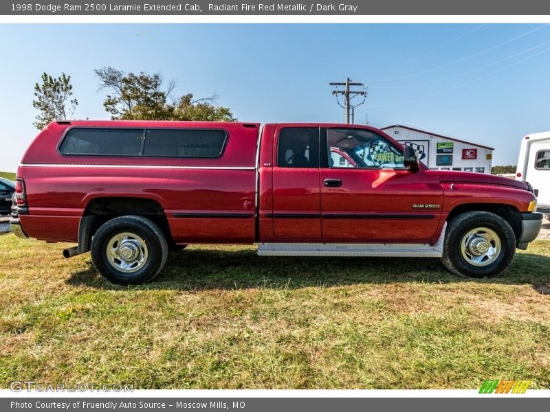 Radiant Fire Red Metallic / Dark Gray 1998 Dodge Ram 2500 Laramie Extended Cab