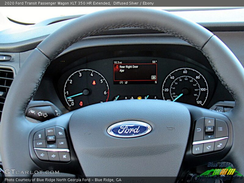 Diffused Silver / Ebony 2020 Ford Transit Passenger Wagon XLT 350 HR Extended