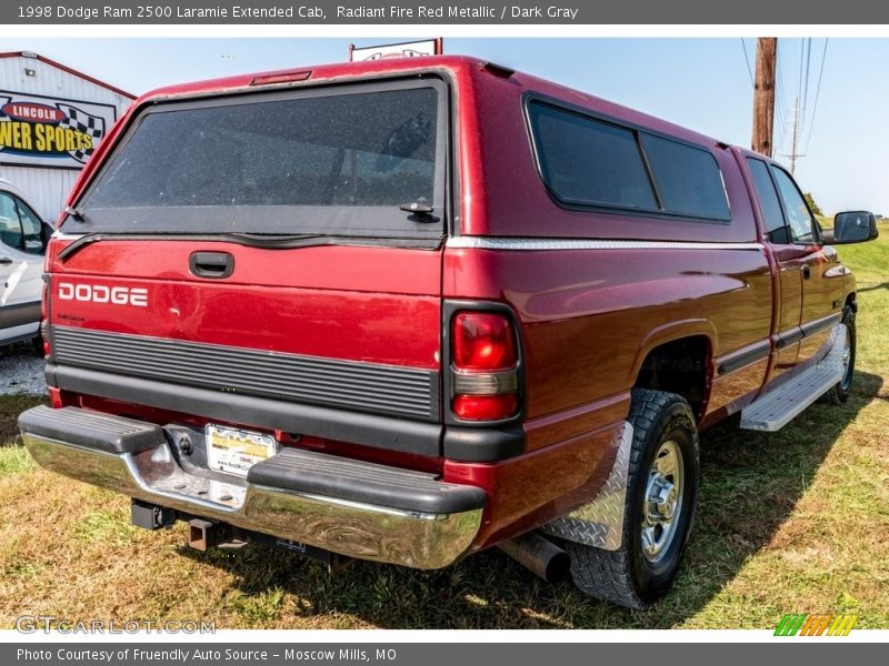 Radiant Fire Red Metallic / Dark Gray 1998 Dodge Ram 2500 Laramie Extended Cab